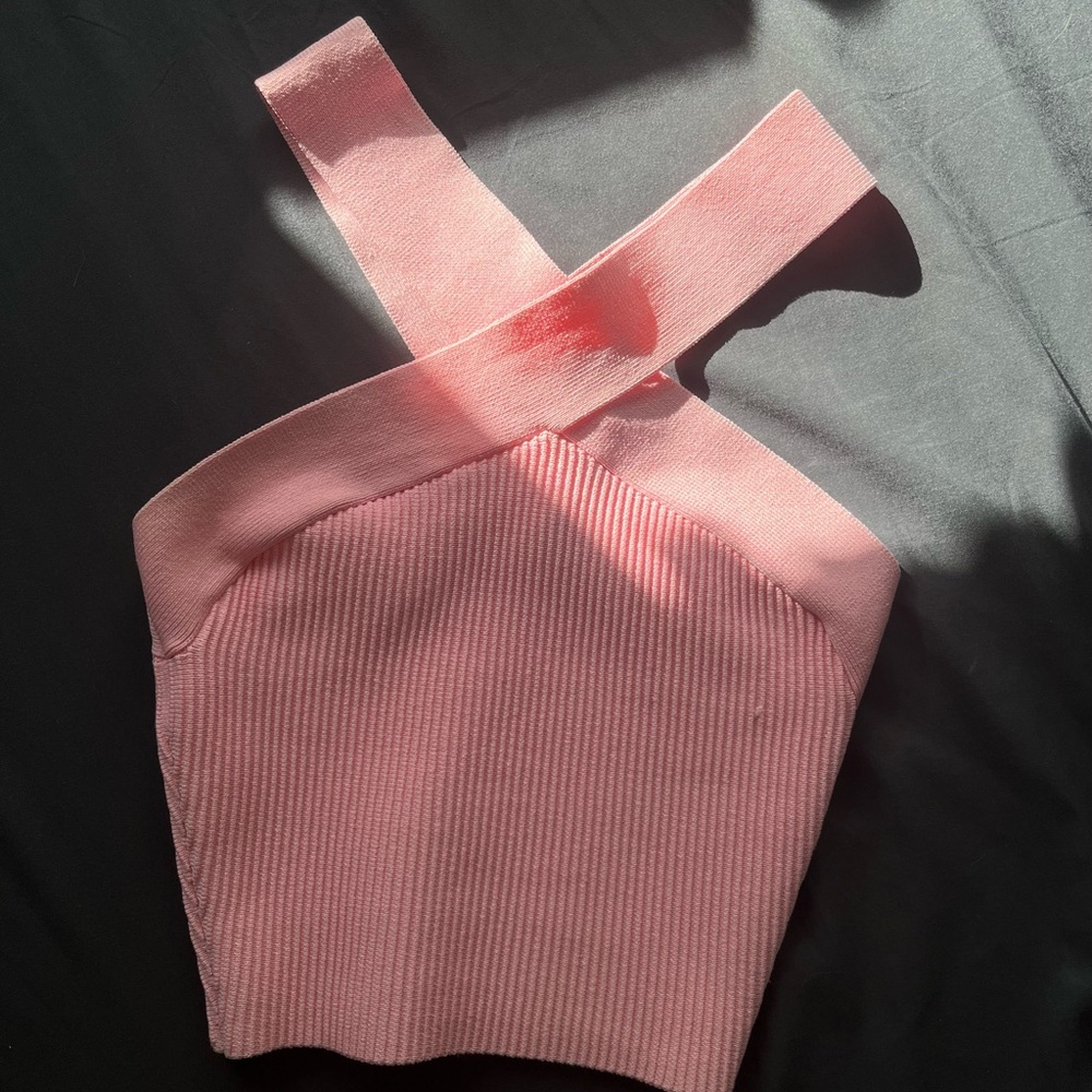 Babaton sculpt knit criss cross top